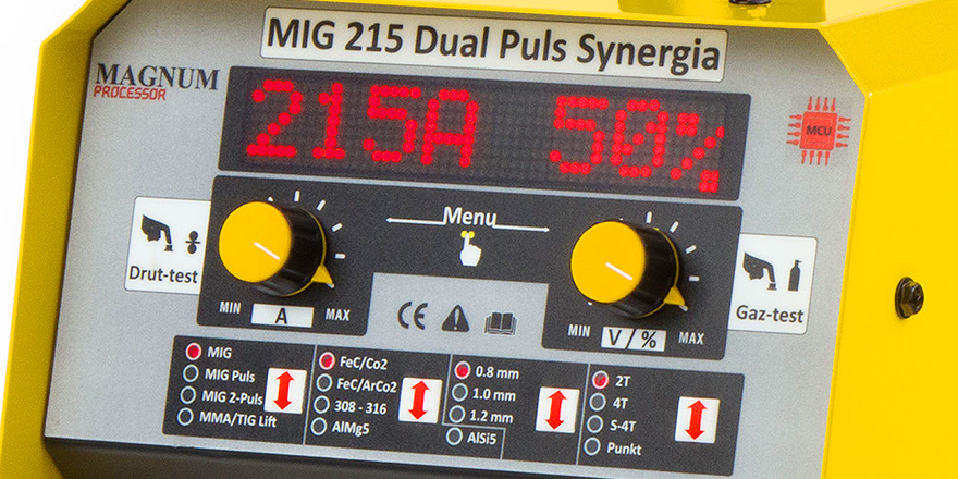 Spawarka Inwertorowa Magnum MIG 215 Dual Puls Synergia